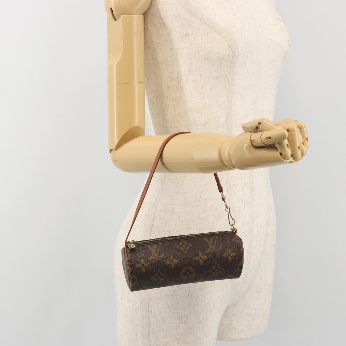 LOUIS VUITTON Monogram Papillon Pouch LV Auth 197544