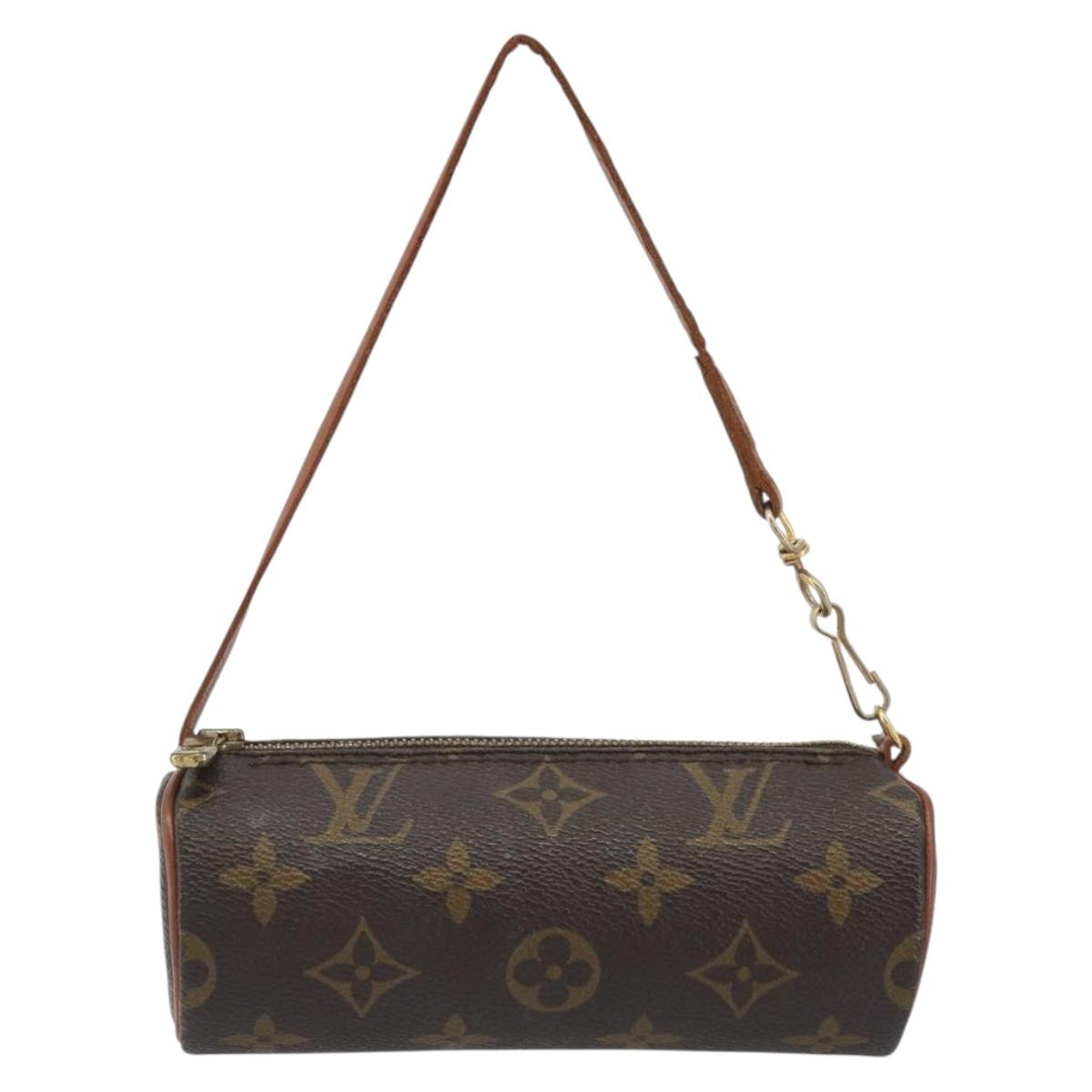 LOUIS VUITTON Monogram Papillon Pouch LV Auth 197544