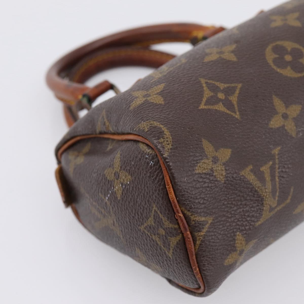 LOUIS VUITTON Monogram Mini Speedy Hand Bag M41534 LV Auth 197545
