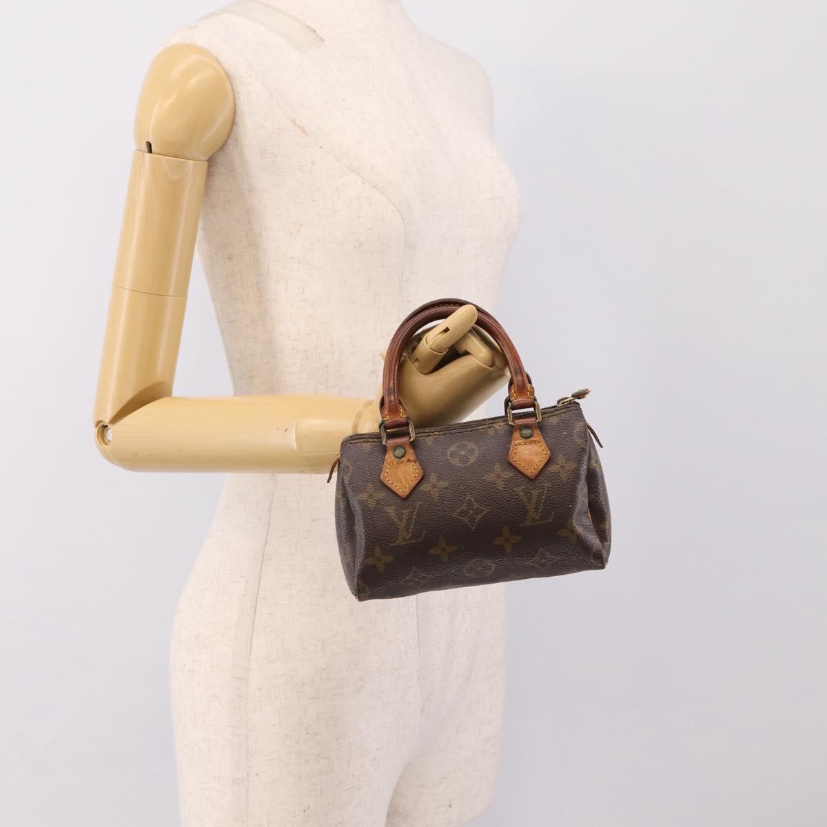 LOUIS VUITTON Monogram Mini Speedy Hand Bag M41534 LV Auth 197545