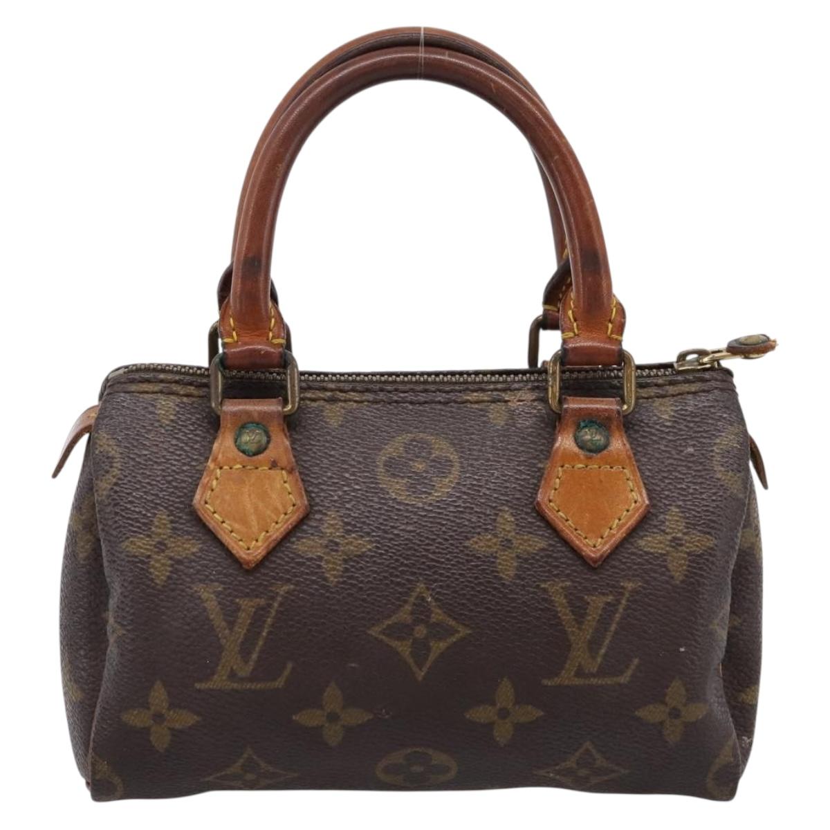 LOUIS VUITTON Monogram Mini Speedy Hand Bag M41534 LV Auth 197545