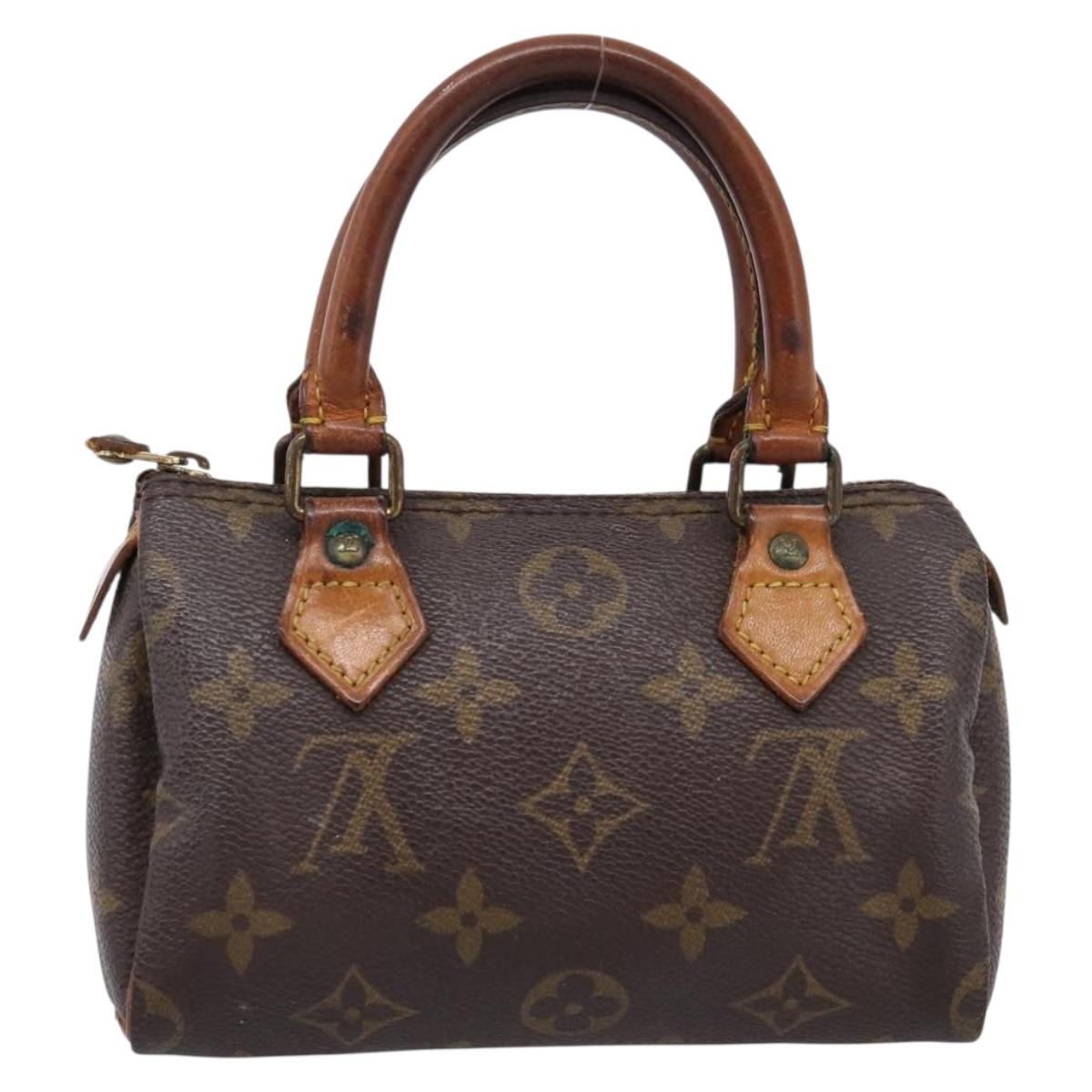 LOUIS VUITTON Monogram Mini Speedy Hand Bag M41534 LV Auth 197545