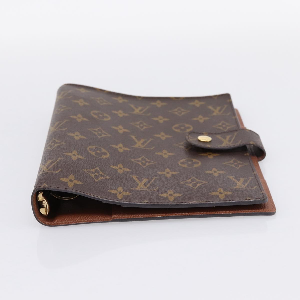 LOUIS VUITTON Monogram Agenda GM Day Planner Cover R20006 LV Auth 197546A