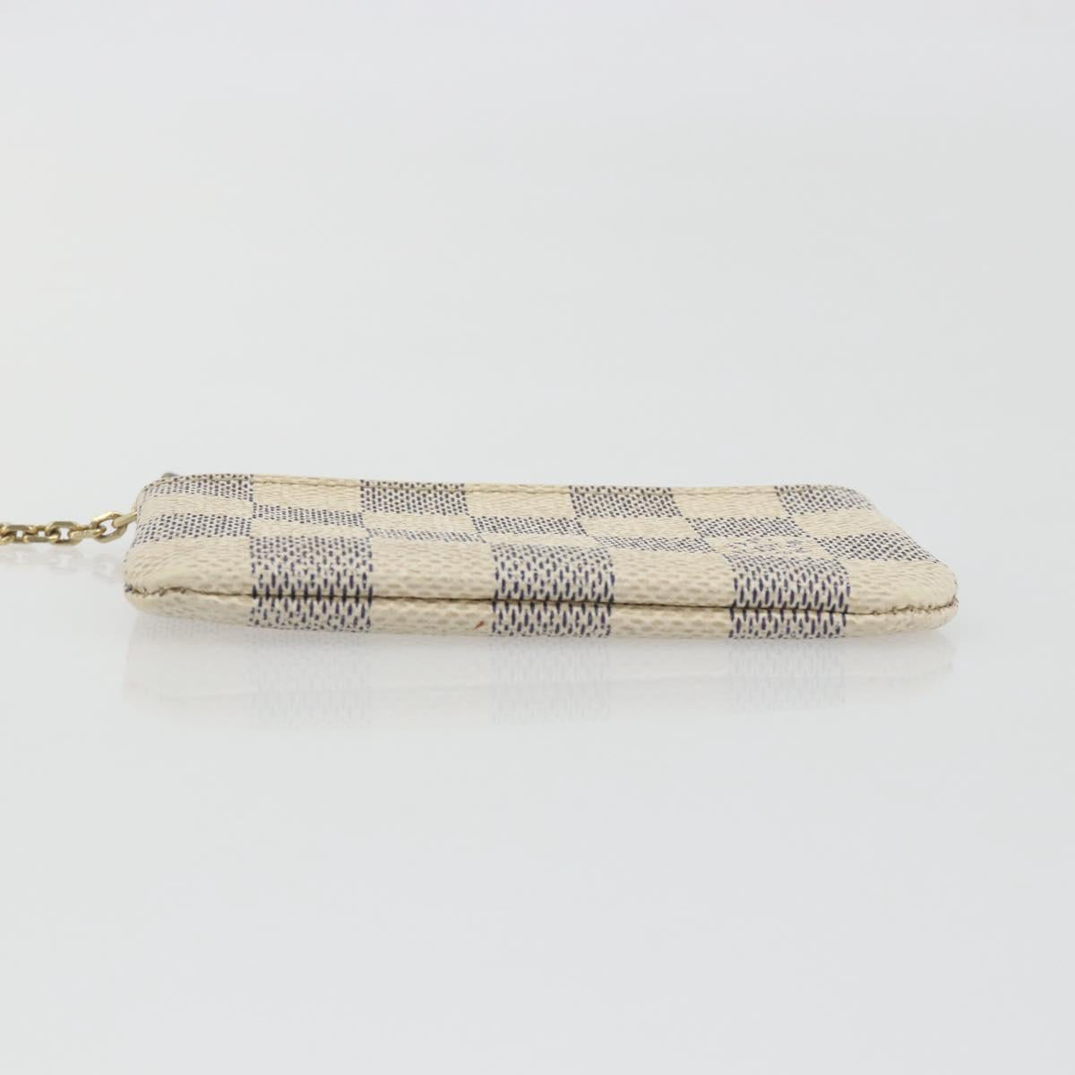 LOUIS VUITTON Damier Azur Pochette Cles Coin Purse N62659 LV Auth 197548