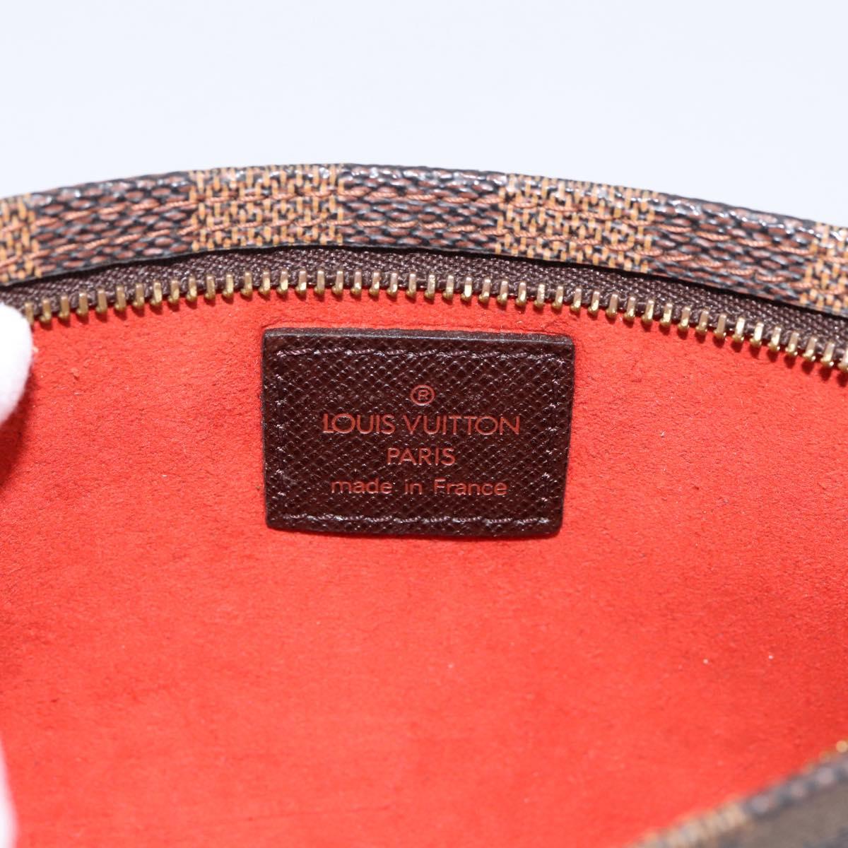 LOUIS VUITTON Damier Ebene Marais Pouch LV Auth 197549