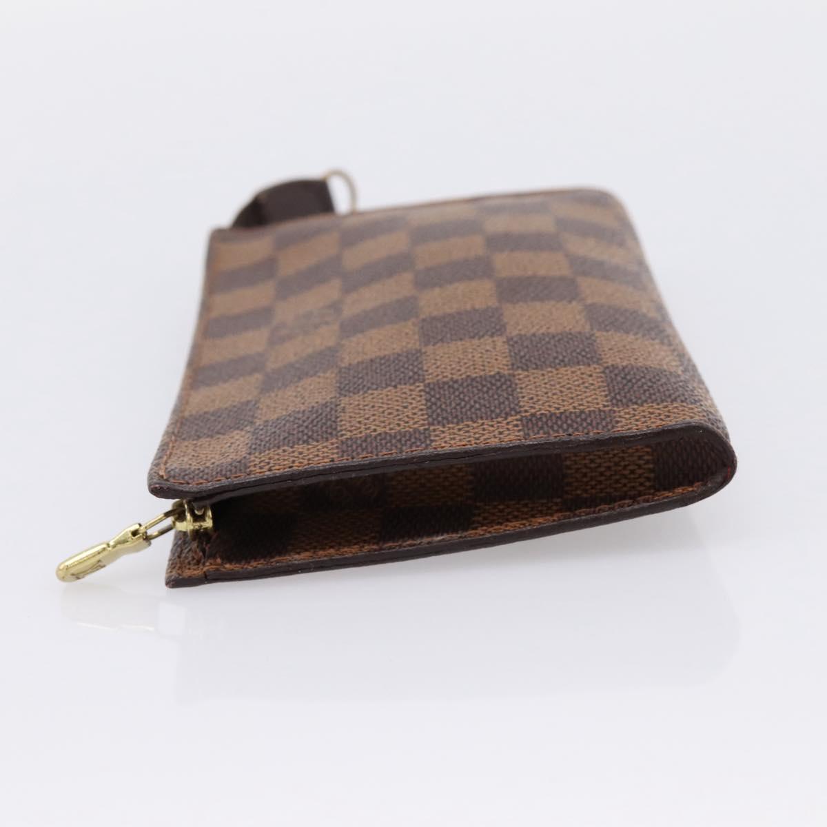 LOUIS VUITTON Damier Ebene Marais Pouch LV Auth 197549