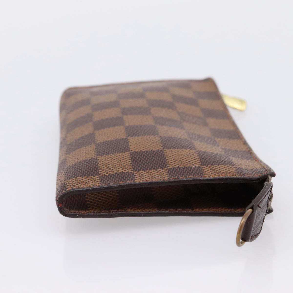 LOUIS VUITTON Damier Ebene Marais Pouch LV Auth 197549