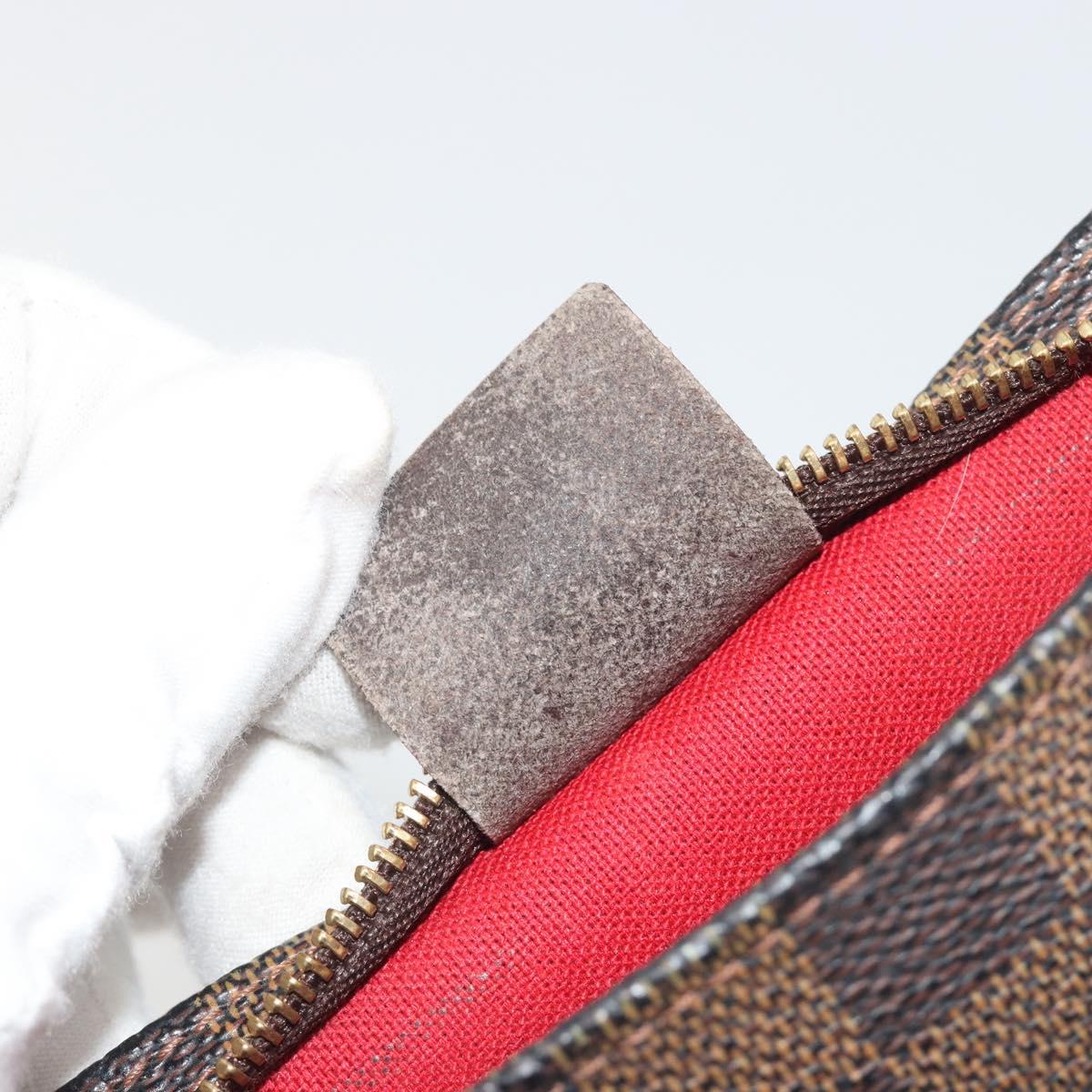 LOUIS VUITTON Damier Ebene Navona Accessory Pouch N51983 LV Auth 197550A
