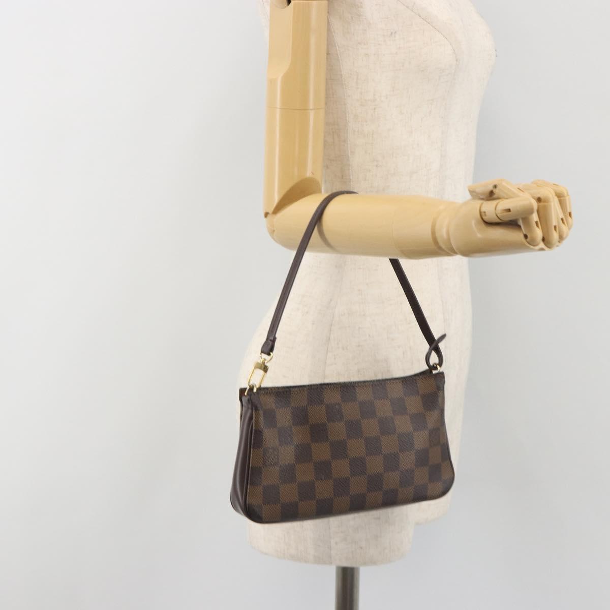 LOUIS VUITTON Damier Ebene Navona Accessory Pouch N51983 LV Auth 197550A