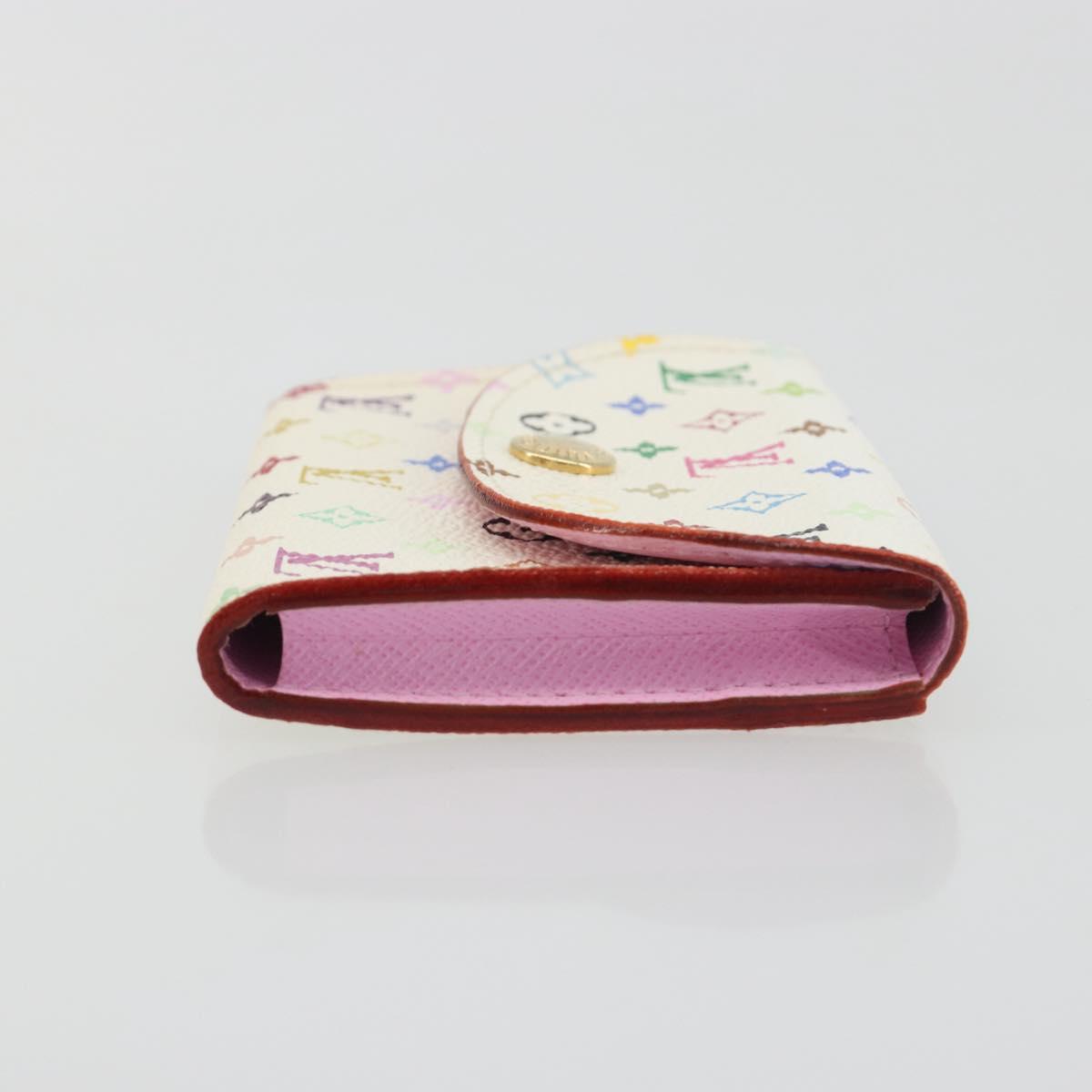 LOUIS VUITTON Monogram Multicolor Anvelop Cult De Vuitto Card Case White M66557 LV Auth 197551V