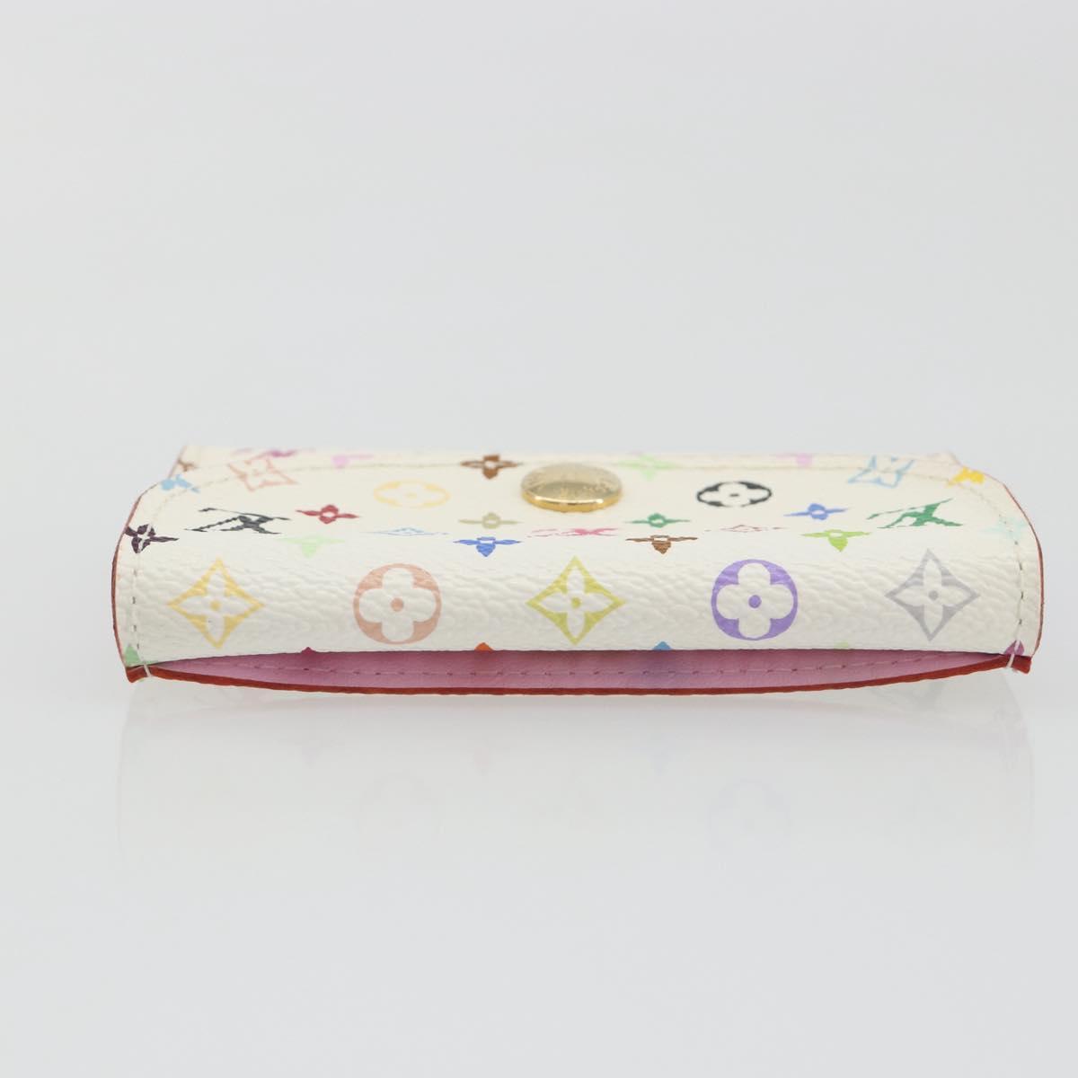 LOUIS VUITTON Monogram Multicolor Anvelop Cult De Vuitto Card Case White M66557 LV Auth 197551V