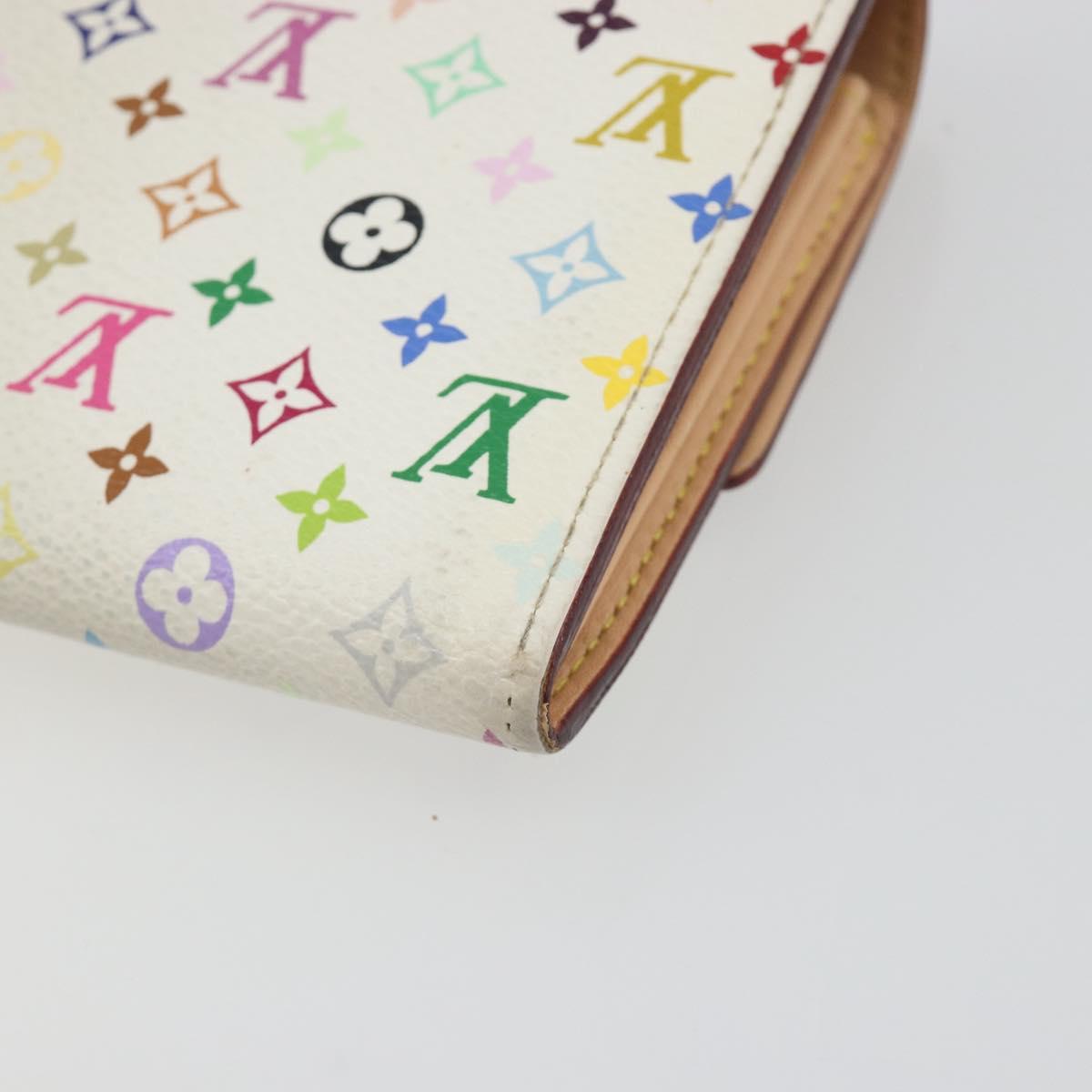 LOUIS VUITTON Multicolor Portefeuille Sarah Long Wallet M93745 LV Auth 197552
