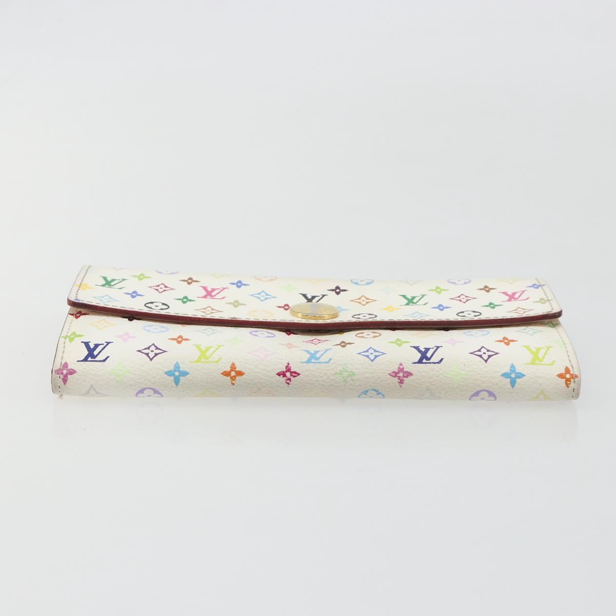 LOUIS VUITTON Multicolor Portefeuille Sarah Long Wallet M93745 LV Auth 197552