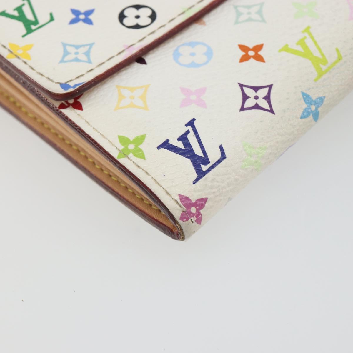 LOUIS VUITTON Multicolor Portefeuille Sarah Long Wallet M93745 LV Auth 197552