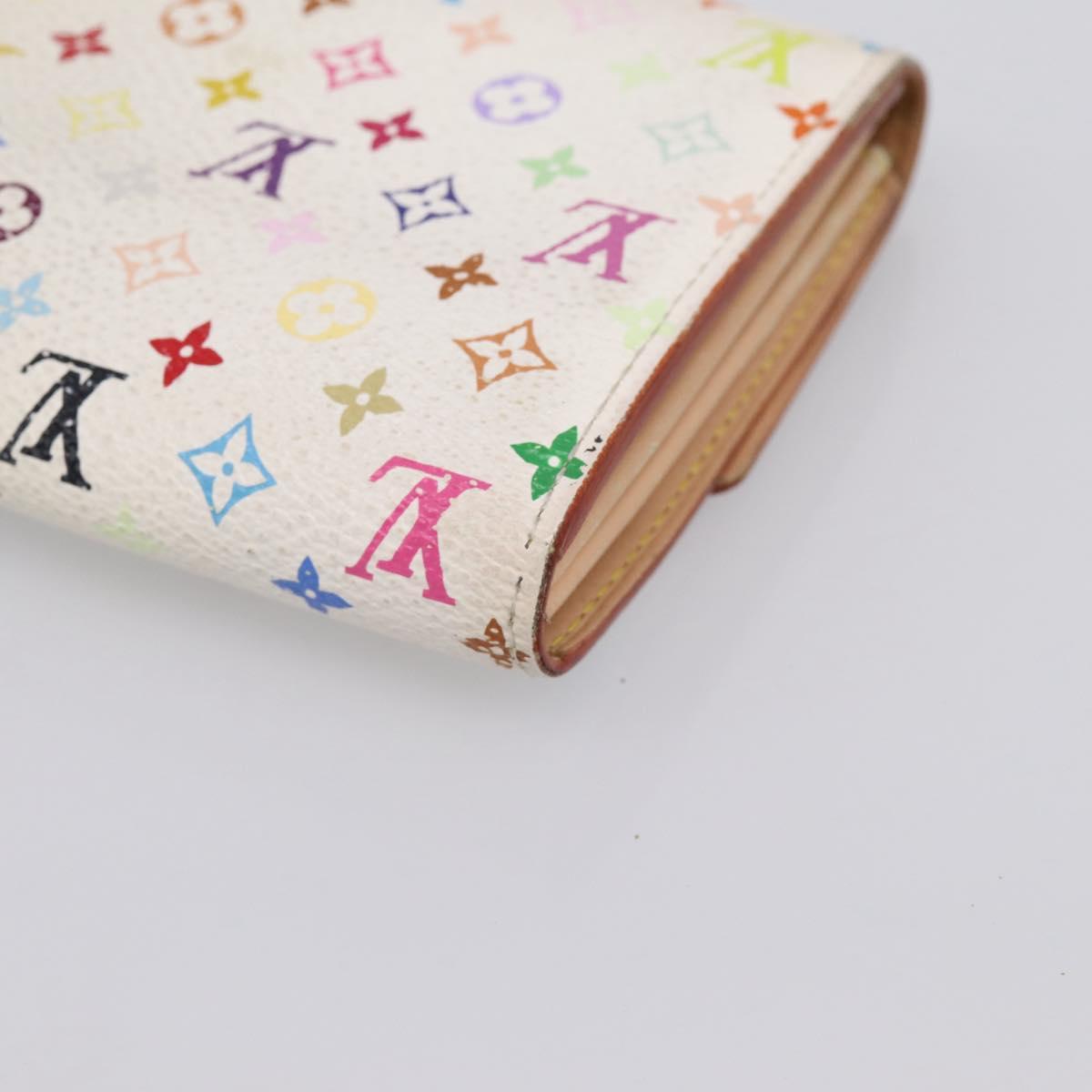 LOUIS VUITTON Multicolor Portefeuille Sarah Long Wallet M93745 LV Auth 197553