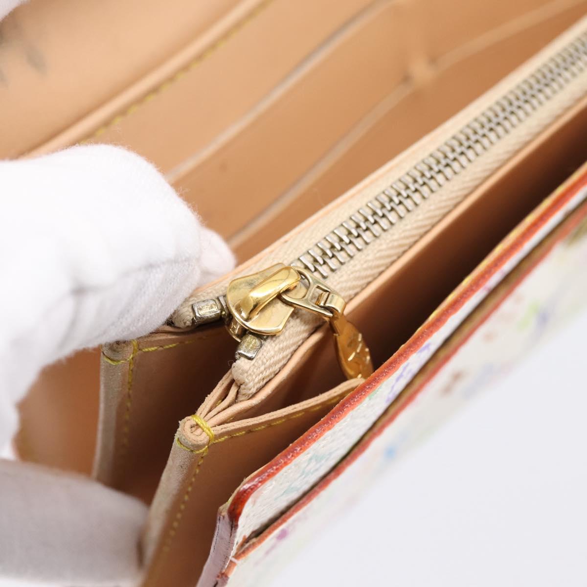 LOUIS VUITTON Multicolor Portefeuille Sarah Long Wallet M93745 LV Auth 197553