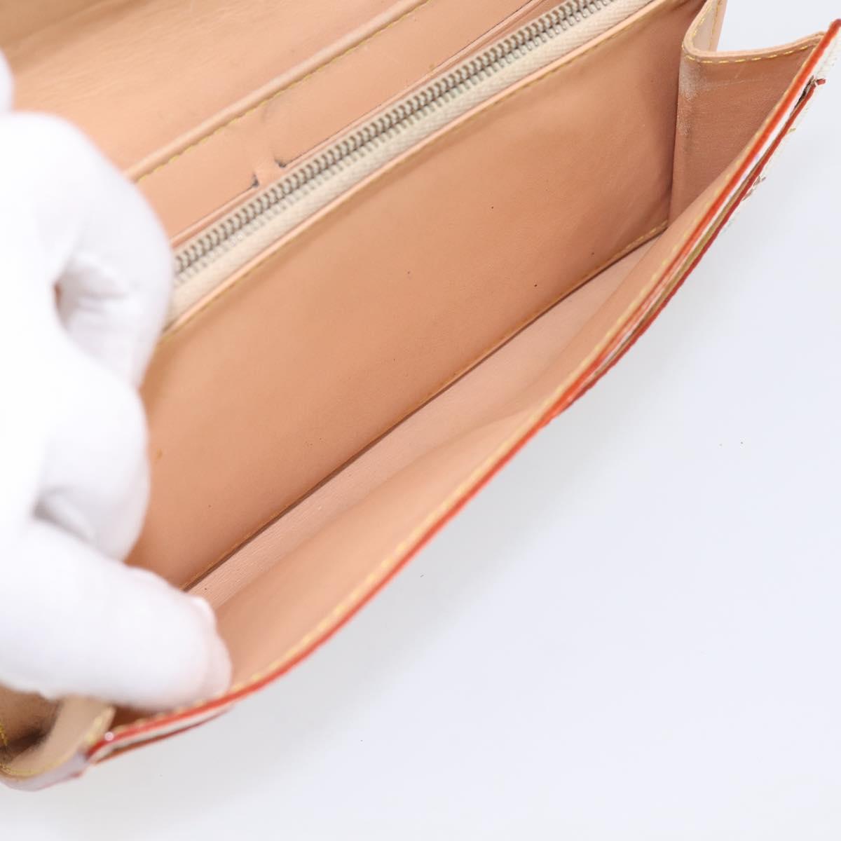 LOUIS VUITTON Multicolor Portefeuille Sarah Long Wallet M93745 LV Auth 197553