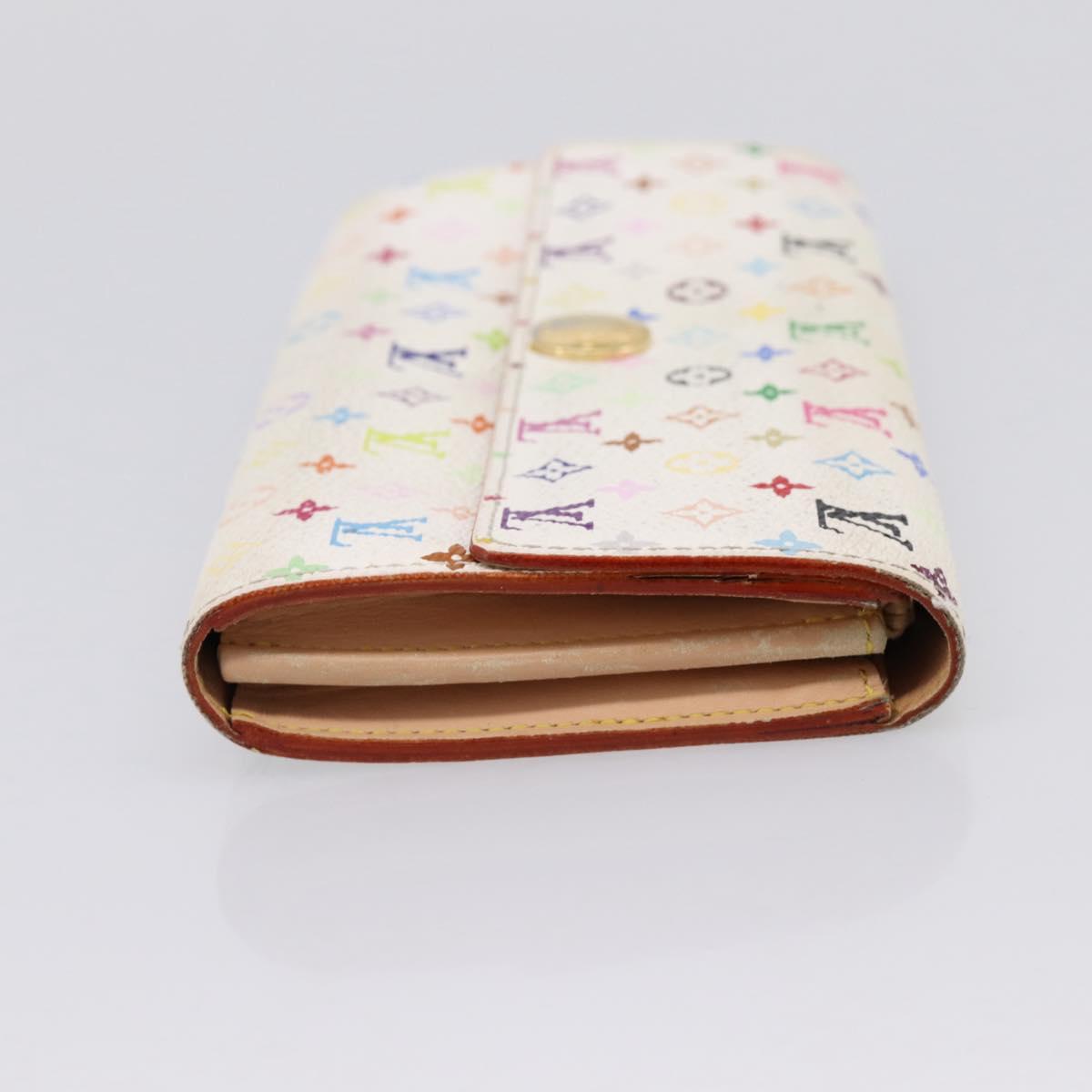 LOUIS VUITTON Multicolor Portefeuille Sarah Long Wallet M93745 LV Auth 197553