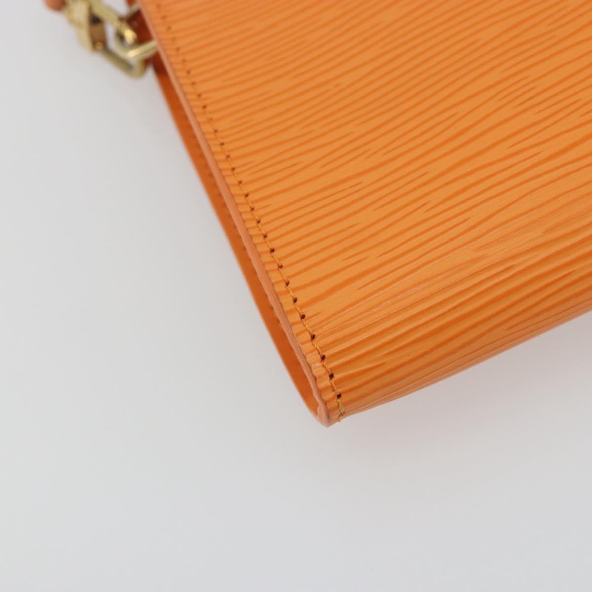LOUIS VUITTON Epi Pochette Accessoires Orange Mandarin M5294H LV Auth 197554A