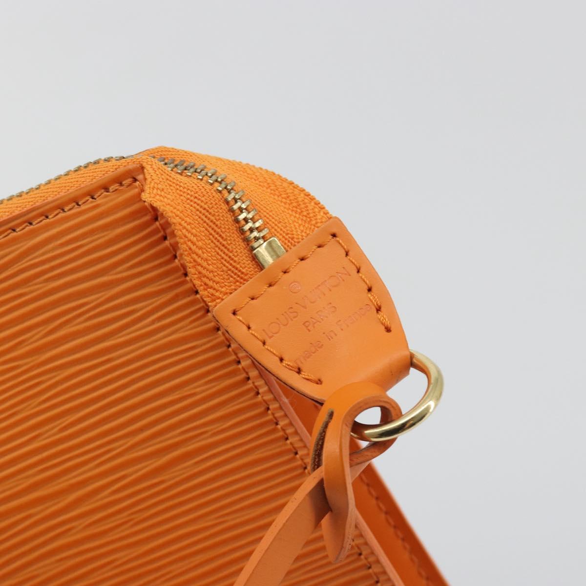 LOUIS VUITTON Epi Pochette Accessoires Orange Mandarin M5294H LV Auth 197554A