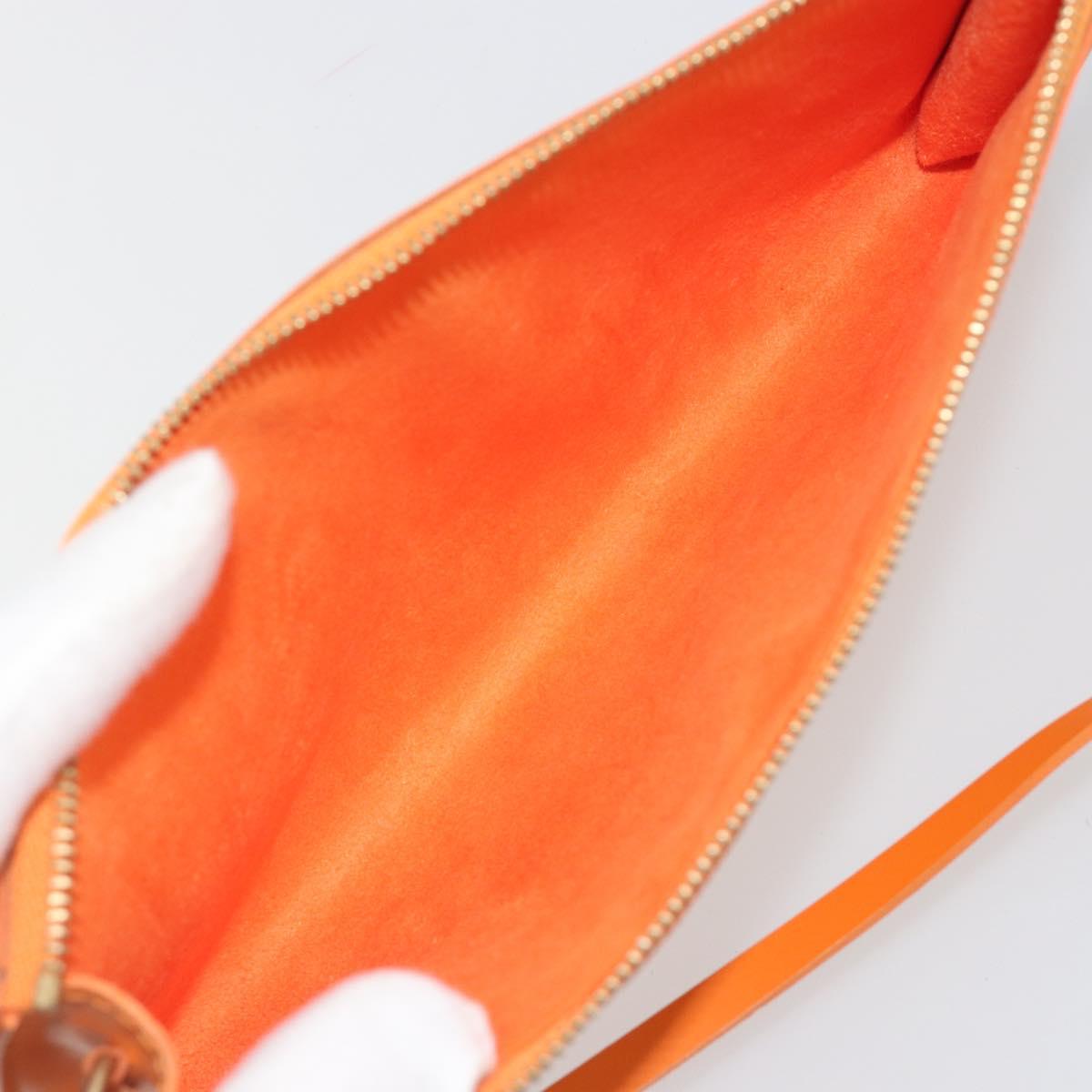 LOUIS VUITTON Epi Pochette Accessoires Orange Mandarin M5294H LV Auth 197554A