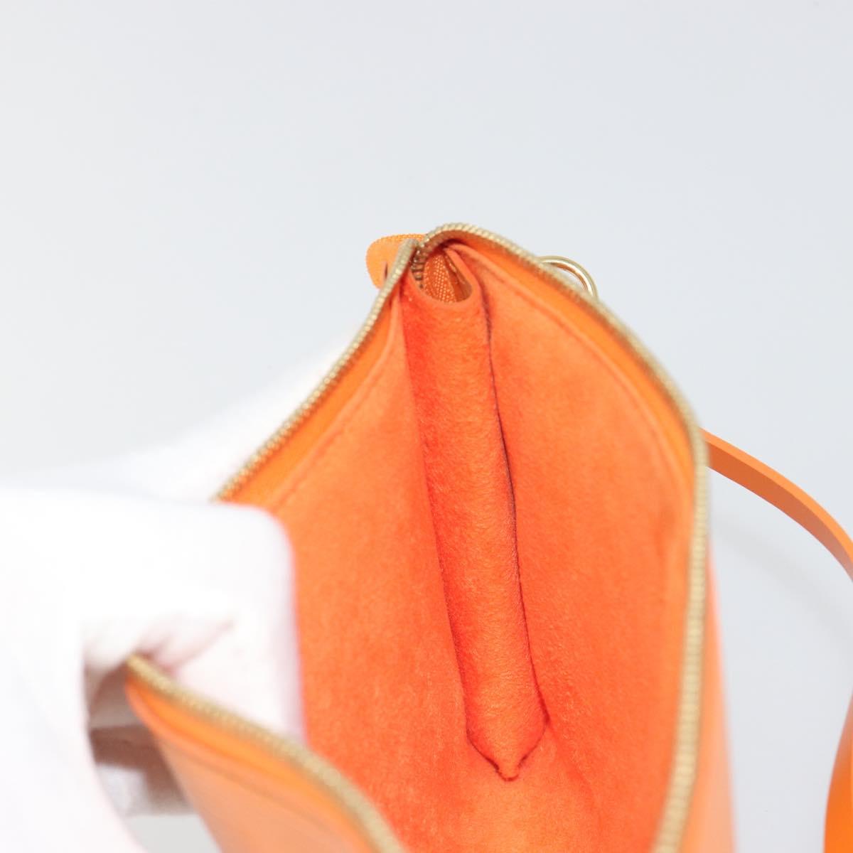 LOUIS VUITTON Epi Pochette Accessoires Orange Mandarin M5294H LV Auth 197554A