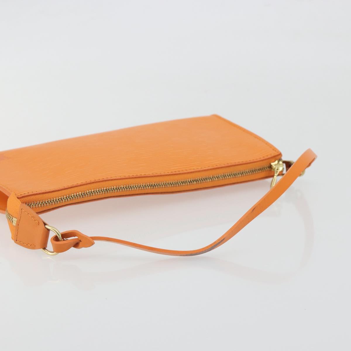 LOUIS VUITTON Epi Pochette Accessoires Orange Mandarin M5294H LV Auth 197554A