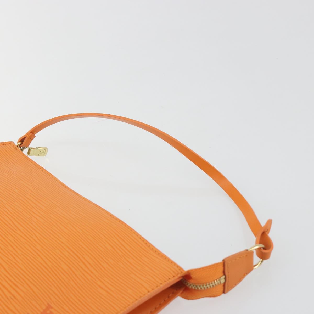 LOUIS VUITTON Epi Pochette Accessoires Orange Mandarin M5294H LV Auth 197554A