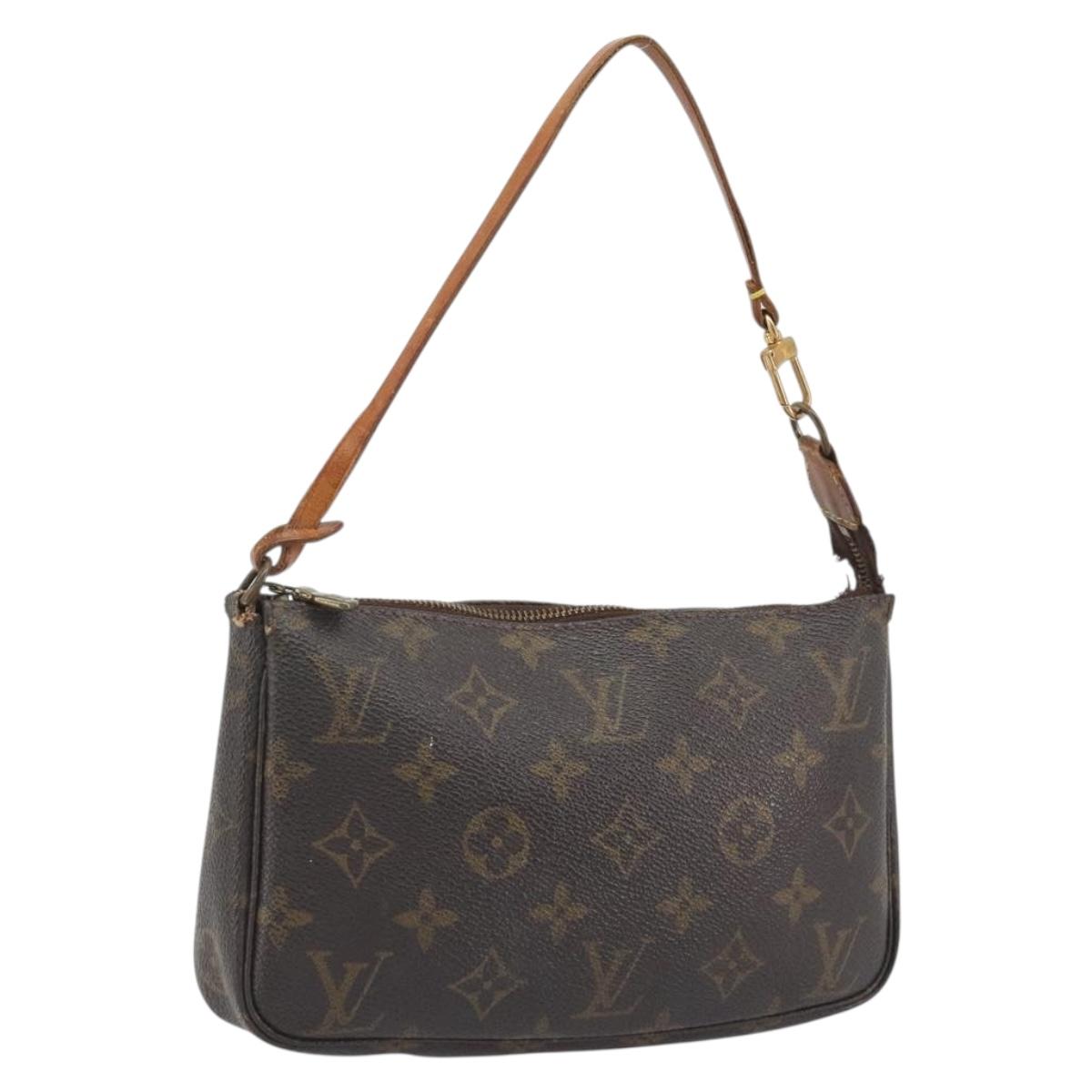 LOUIS VUITTON Monogram Pochette Accessoires Pouch M51980 LV Auth 197556
