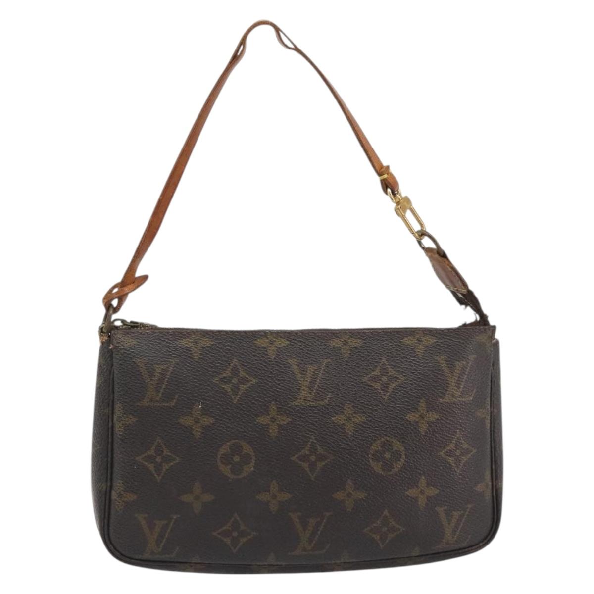 LOUIS VUITTON Monogram Pochette Accessoires Pouch M51980 LV Auth 197556