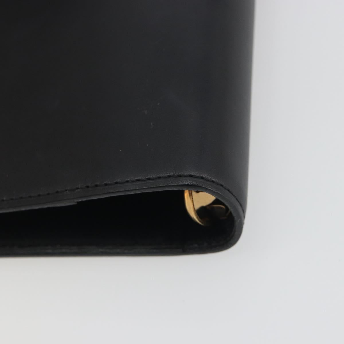 LOUIS VUITTON Nomad Agenda MM Day Planner Cover Black R20478 LV Auth 197557A