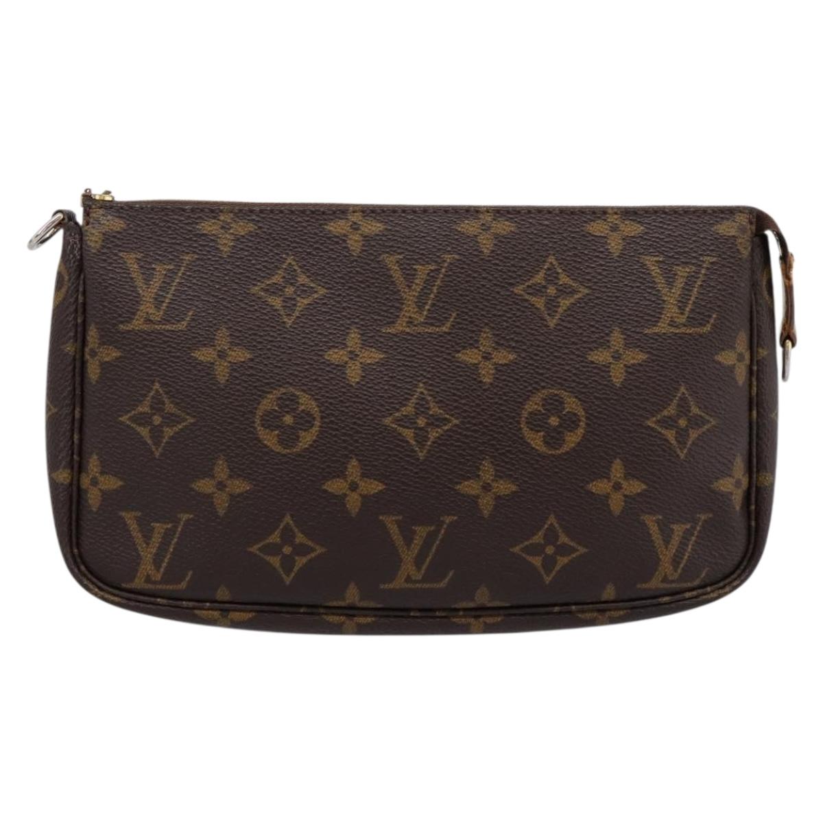 LOUIS VUITTON Monogram Pochette Accessoires Pouch M51980 LV Auth 197558