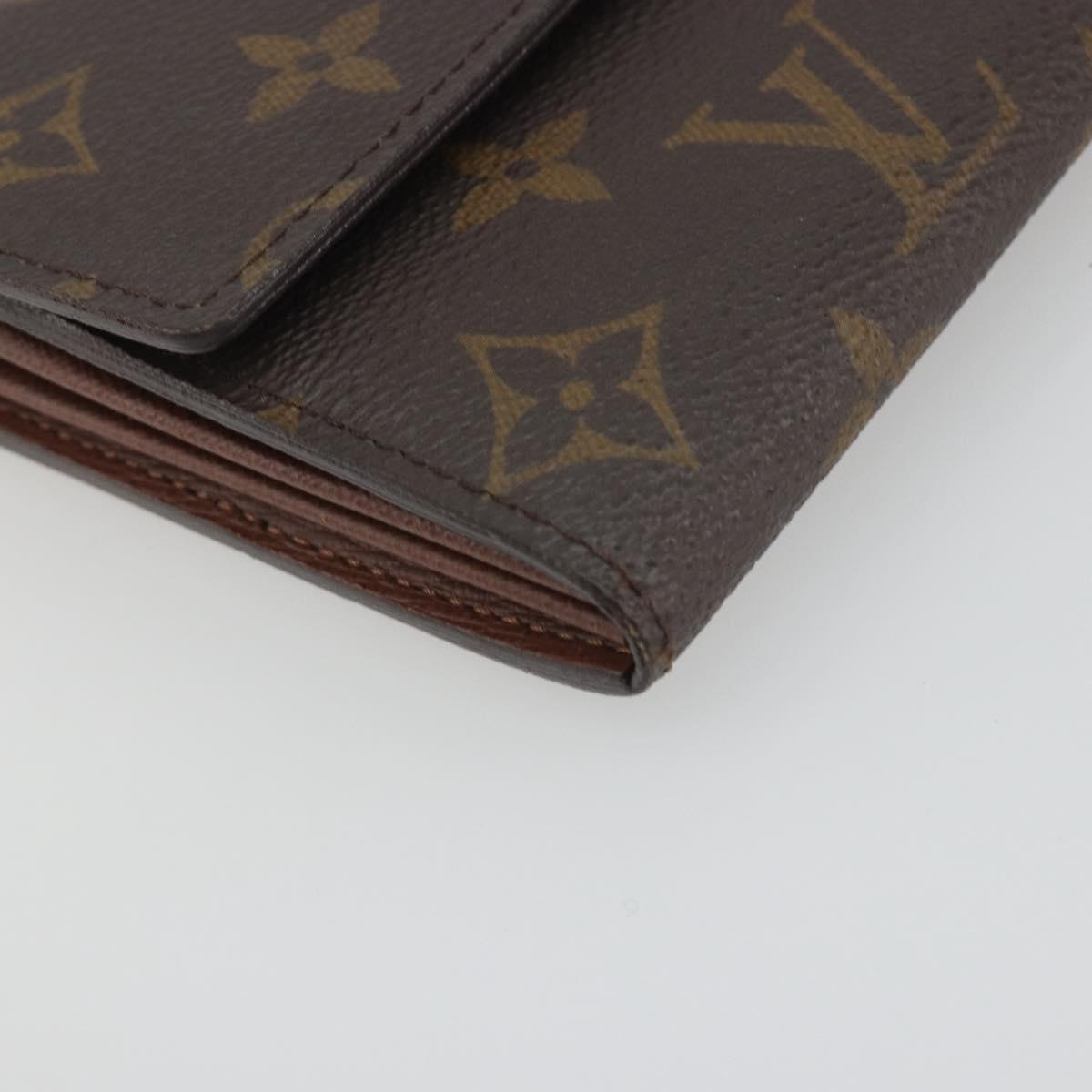 LOUIS VUITTON Monogram Portefeuille Sarah Long Wallet M61734 LV Auth 197559