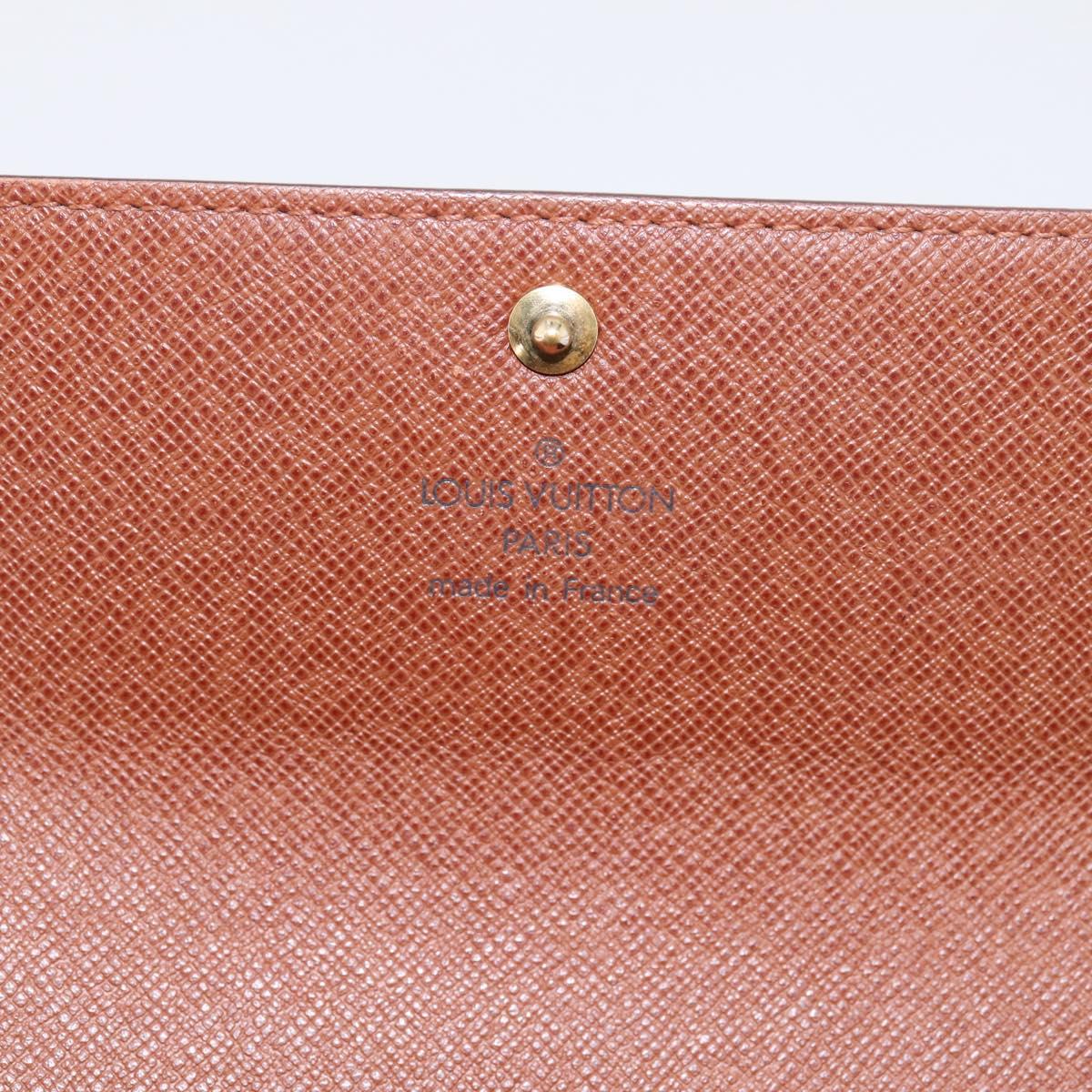 LOUIS VUITTON Monogram Portefeuille Sarah Long Wallet M61734 LV Auth 197560