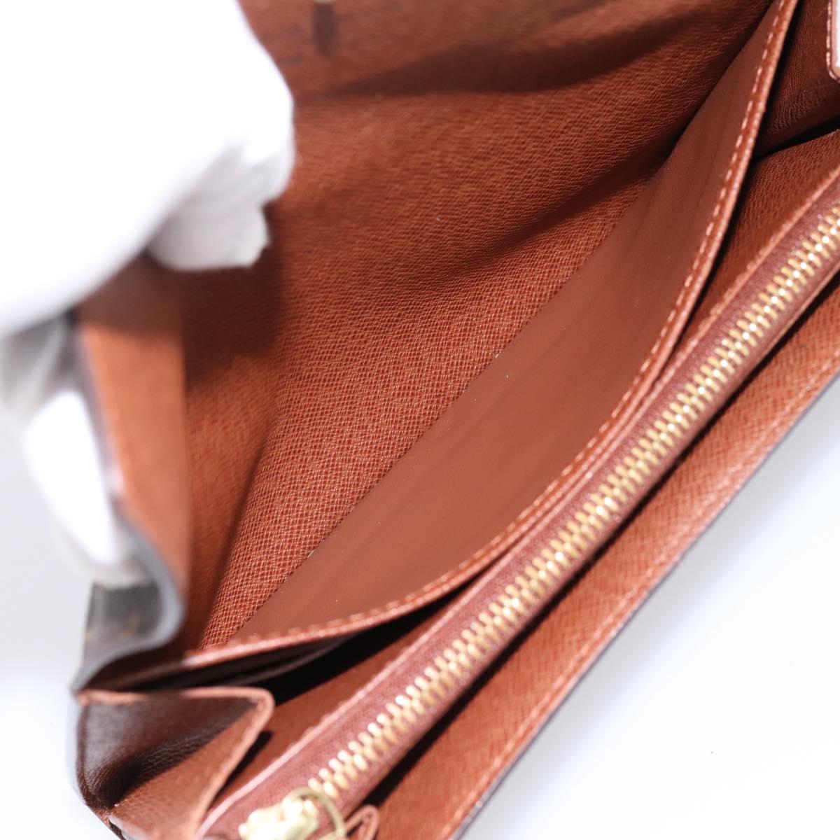LOUIS VUITTON Monogram Portefeuille Sarah Long Wallet M61734 LV Auth 197560