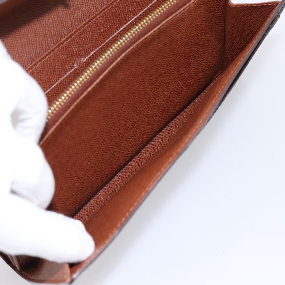 LOUIS VUITTON Monogram Portefeuille Sarah Long Wallet M61734 LV Auth 197560