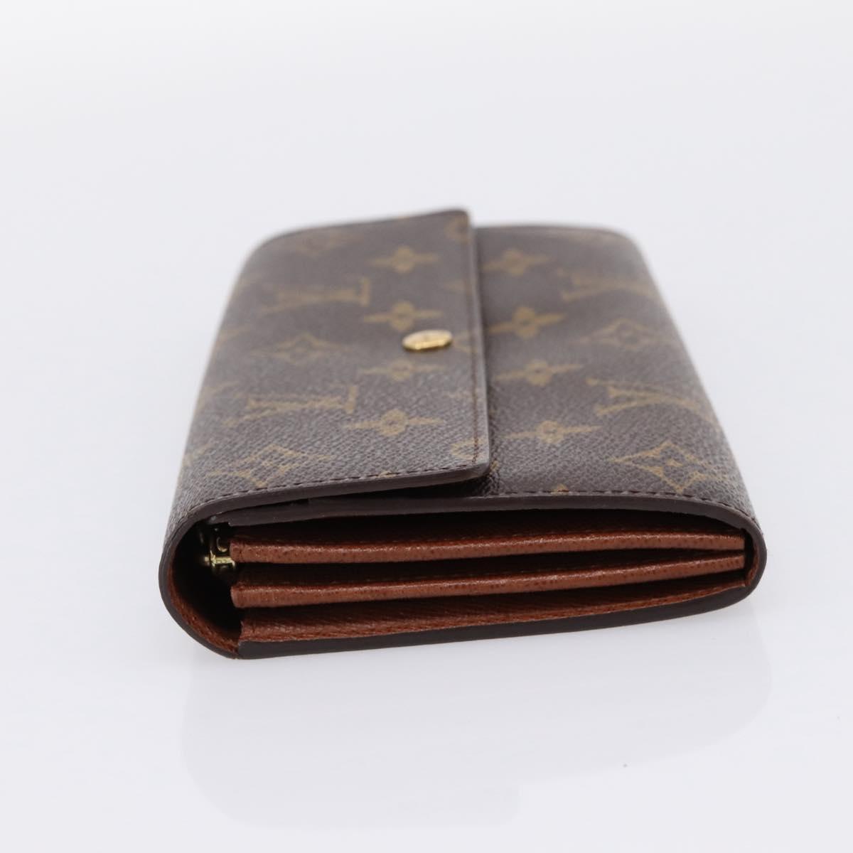 LOUIS VUITTON Monogram Portefeuille Sarah Long Wallet M61734 LV Auth 197560