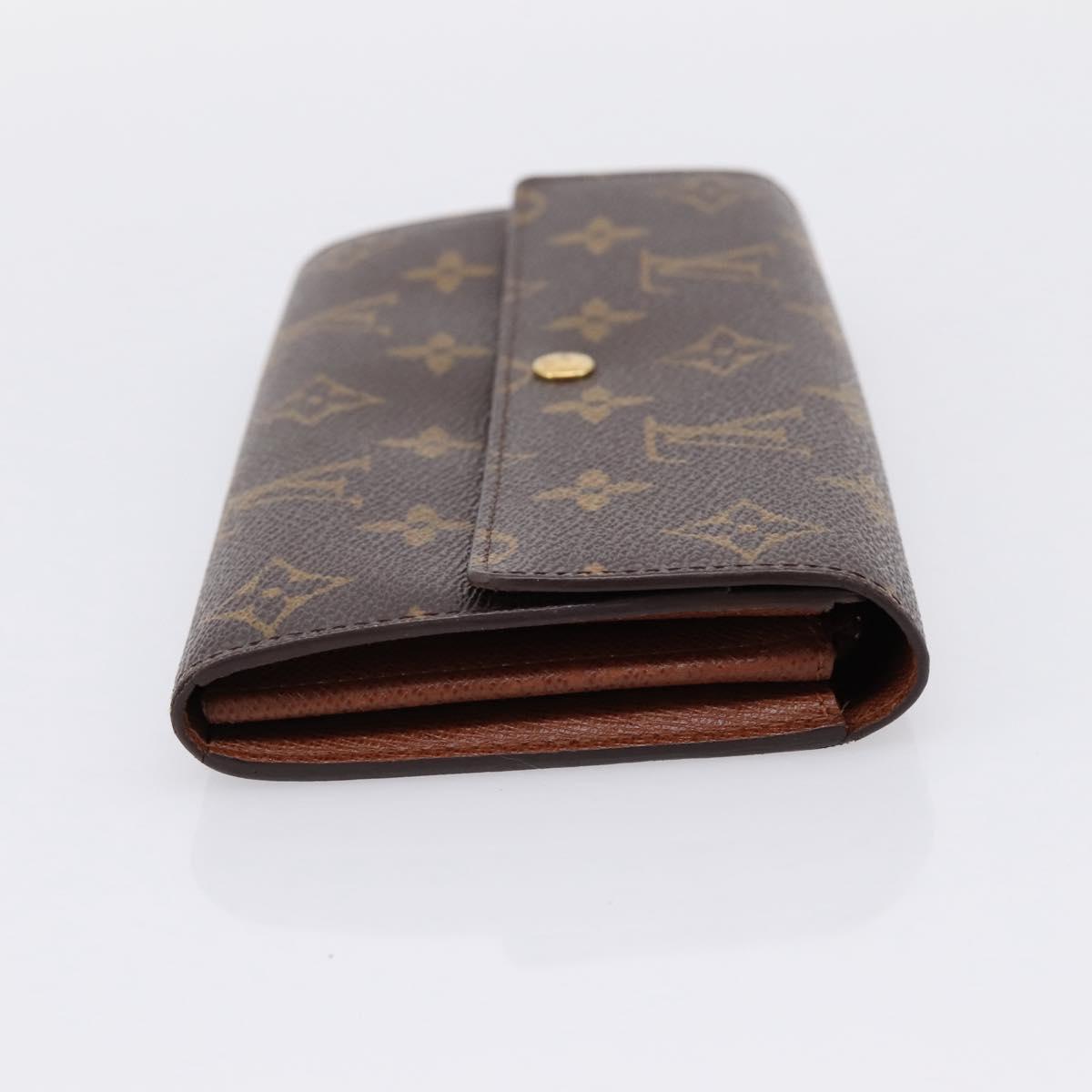 LOUIS VUITTON Monogram Portefeuille Sarah Long Wallet M61734 LV Auth 197560