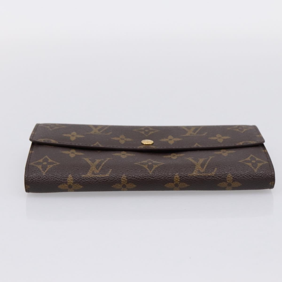 LOUIS VUITTON Monogram Portefeuille Sarah Long Wallet M61734 LV Auth 197560