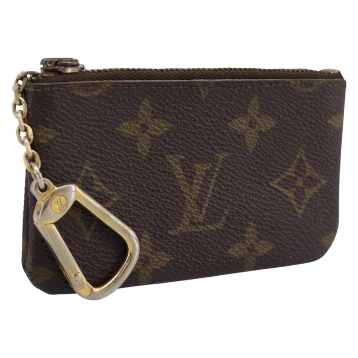 LOUIS VUITTON Monogram Pochette Cles Coin Purse M60033 LV Auth 197562