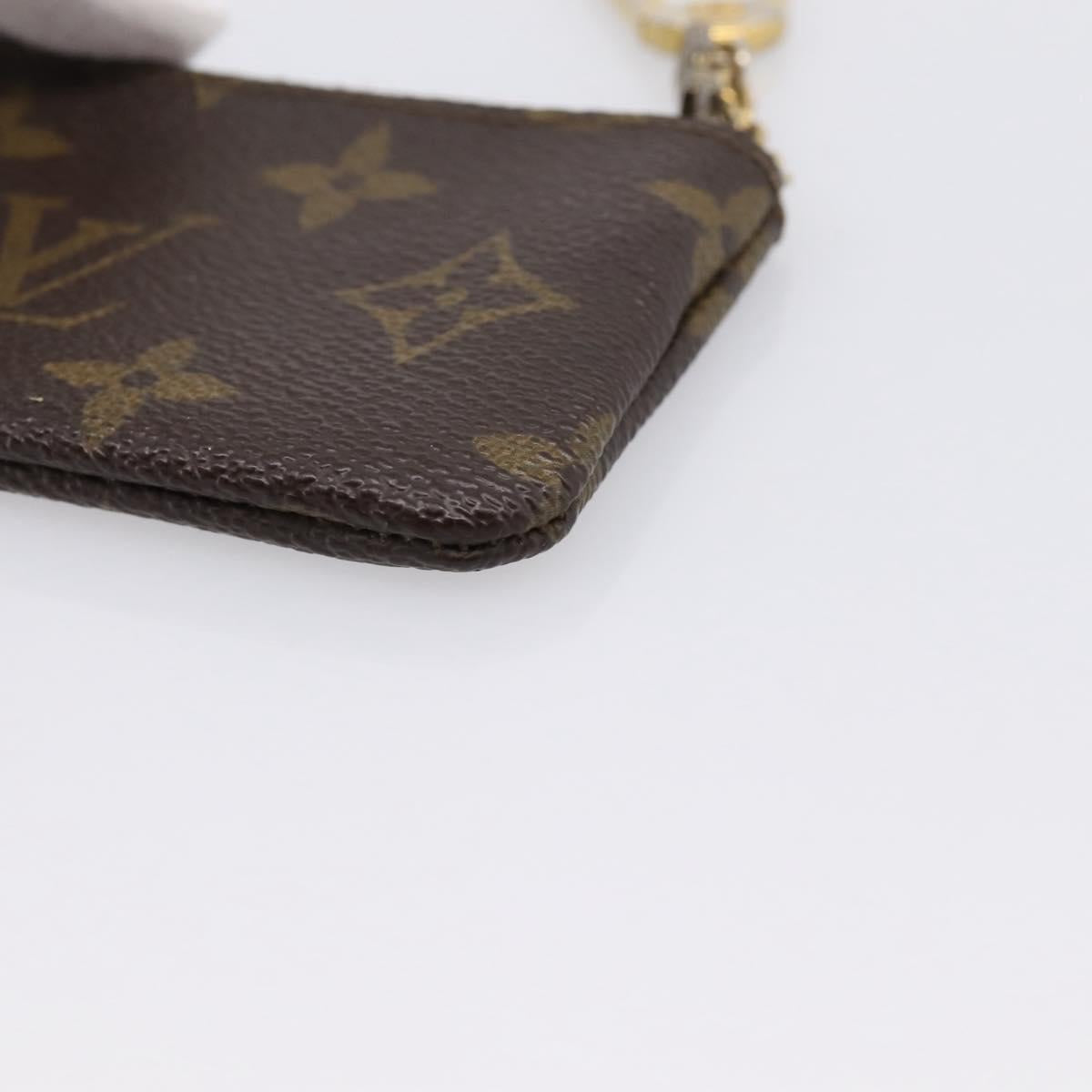 LOUIS VUITTON Monogram Pochette Cles Coin Purse M60033 LV Auth 197562