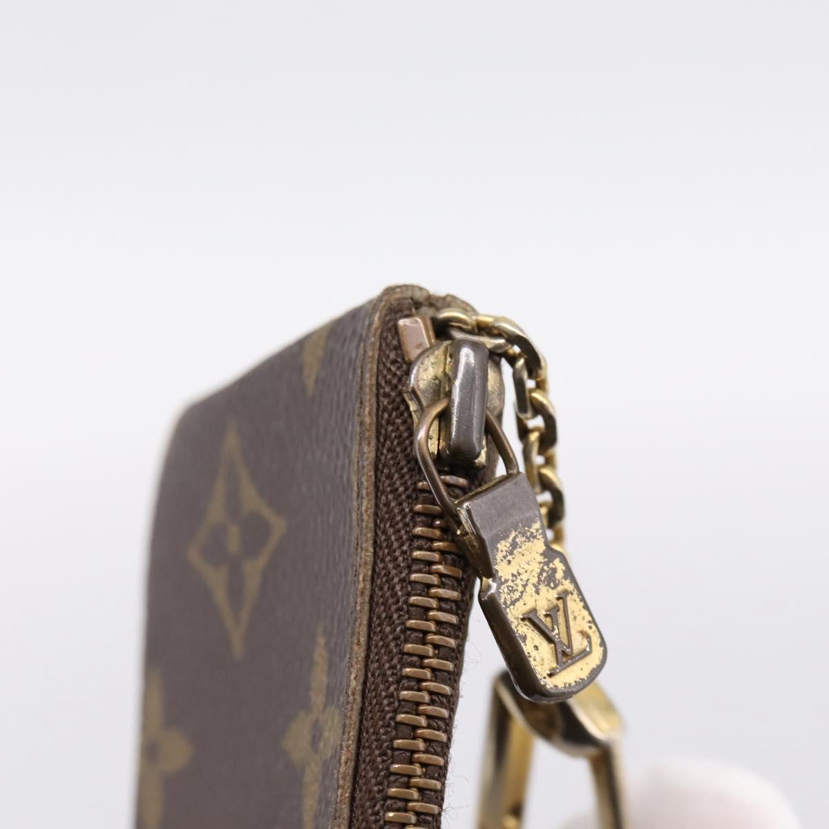 LOUIS VUITTON Monogram Pochette Cles Coin Purse M60033 LV Auth 197562