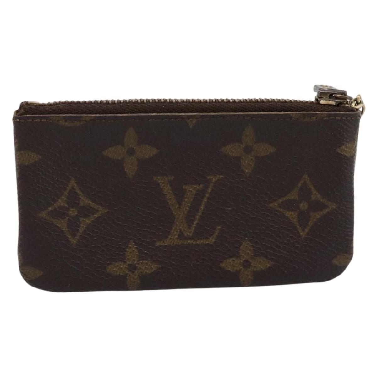 LOUIS VUITTON Monogram Pochette Cles Coin Purse M60033 LV Auth 197562