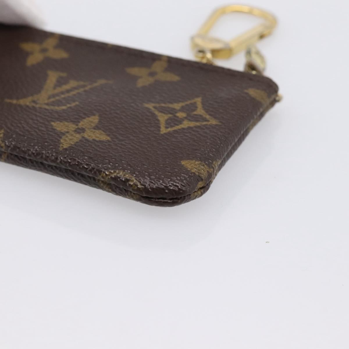 LOUIS VUITTON Monogram Pochette Cles Coin Purse M60033 LV Auth 197563
