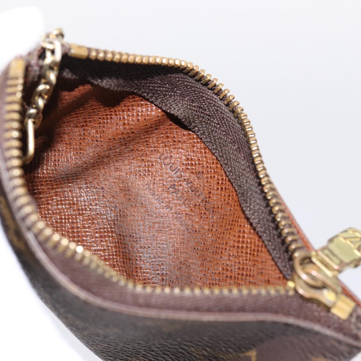 LOUIS VUITTON Monogram Pochette Cles Coin Purse M60033 LV Auth 197563