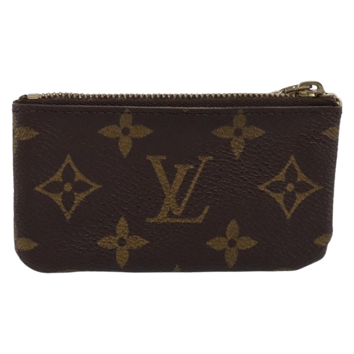 LOUIS VUITTON Monogram Pochette Cles Coin Purse M60033 LV Auth 197563
