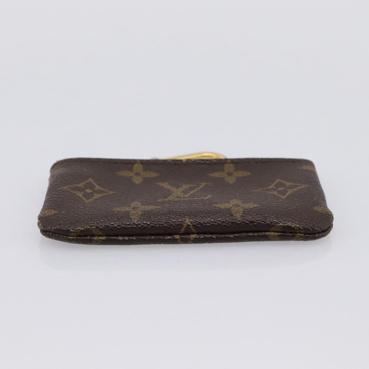 LOUIS VUITTON Monogram Pochette Cles Coin Purse M60033 LV Auth 197563