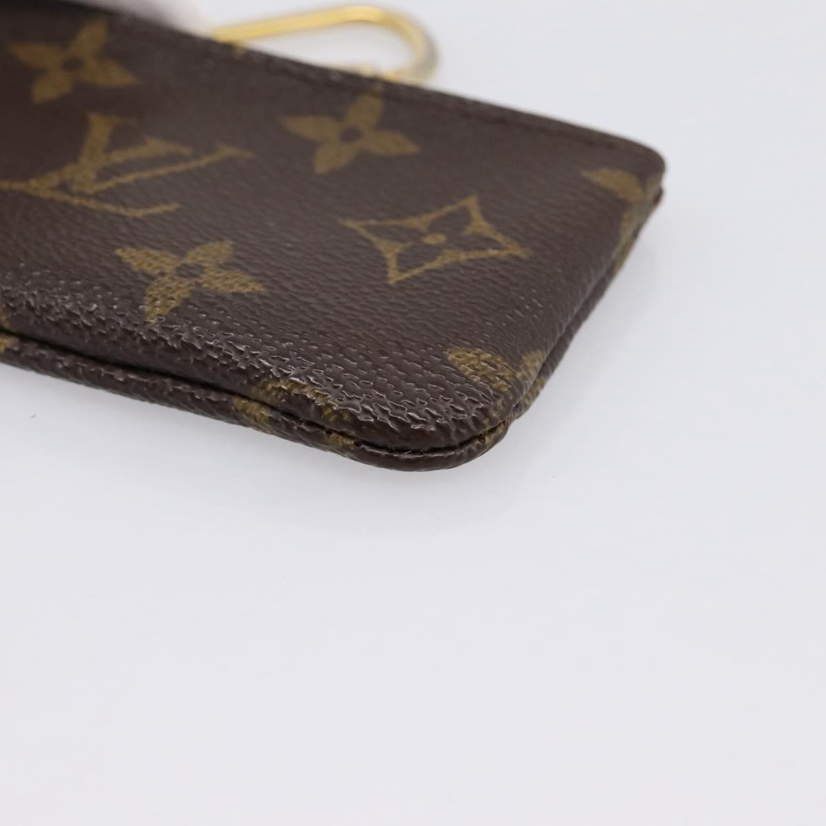 LOUIS VUITTON Monogram Pochette Cles Coin Purse M60033 LV Auth 197563