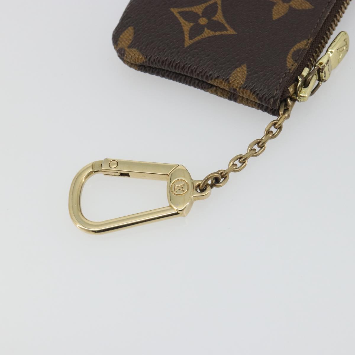 LOUIS VUITTON Monogram Pochette Cles Coin Purse M60033 LV Auth 197564