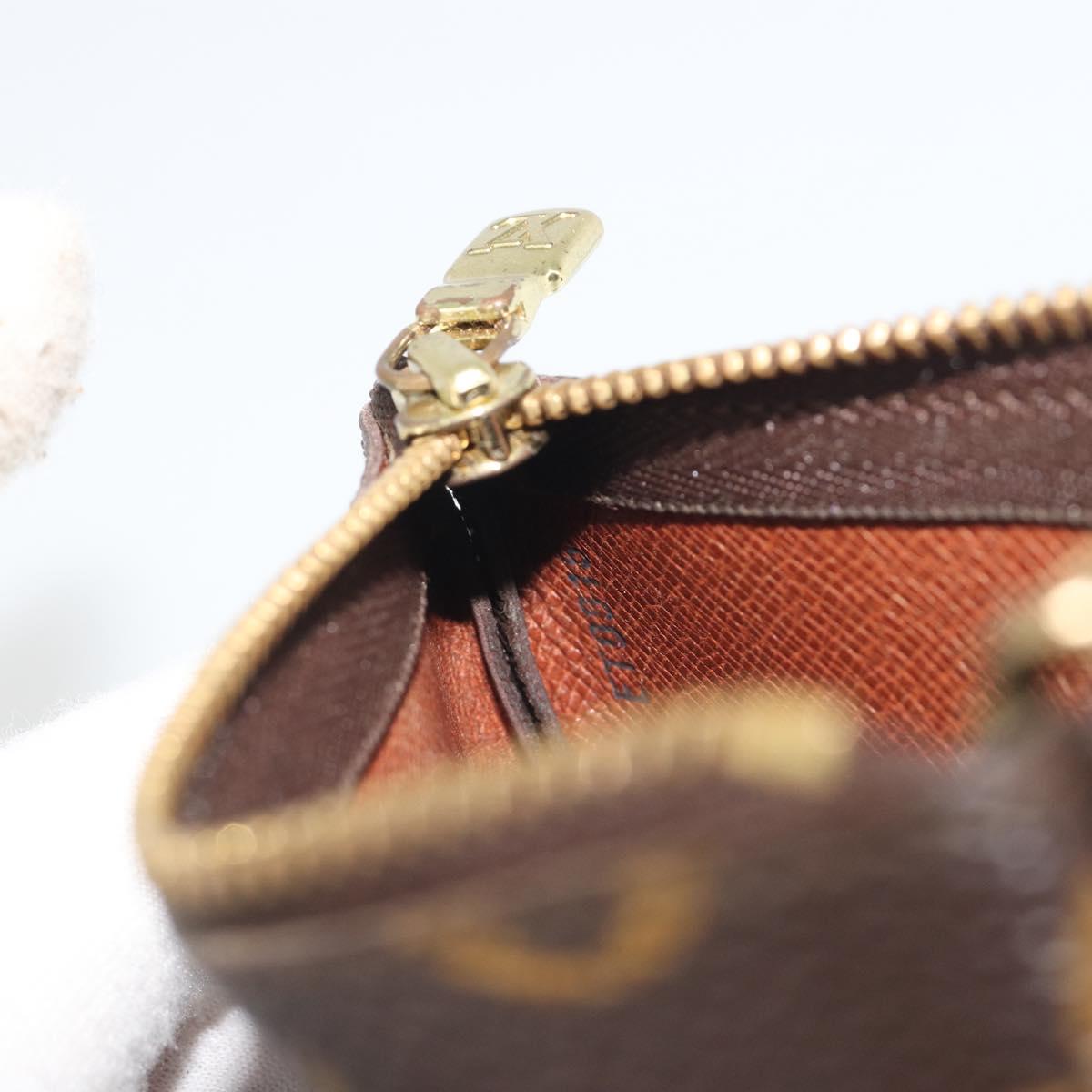 LOUIS VUITTON Monogram Pochette Cles Coin Purse M60033 LV Auth 197564